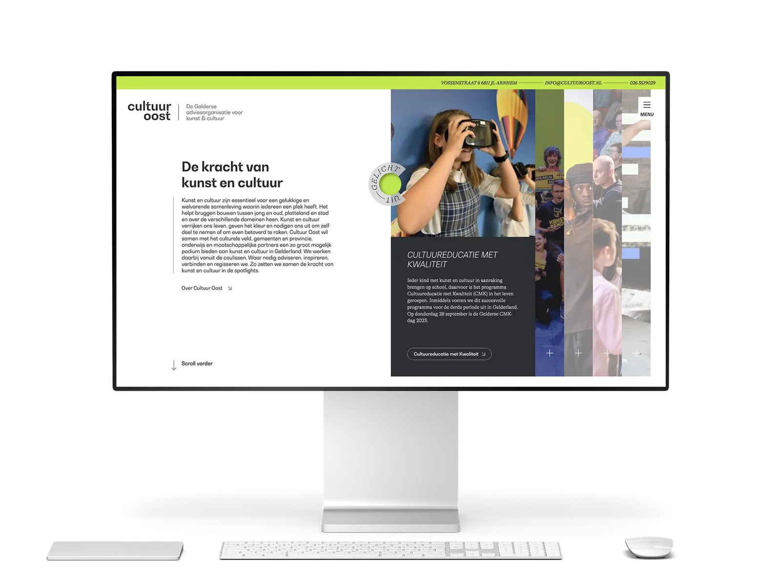 Blik op het platform